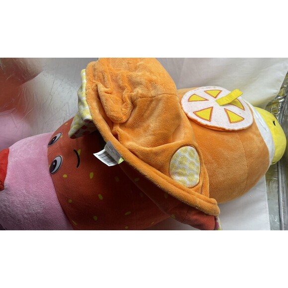 Flip A Zoo Jumbo 30" Reversible Stuffed Animal Orange Pop Penguin Strawberry - Picture 15 of 15